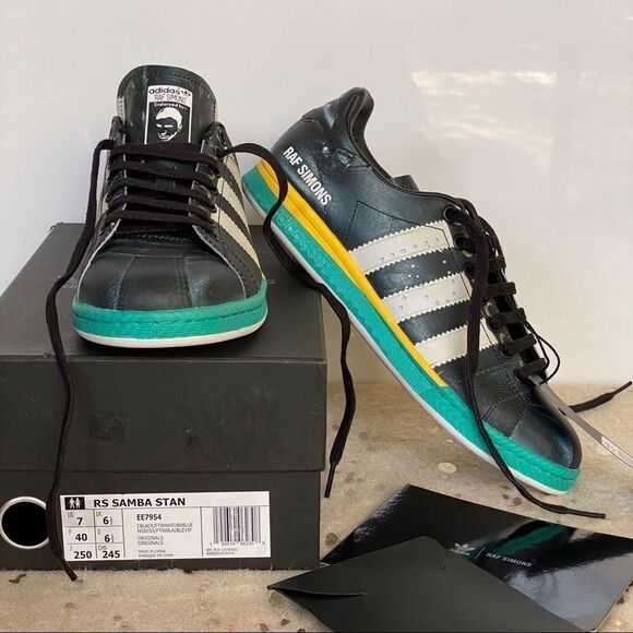 RAF SIMONS Adidas Samba Stan Smith Mashup Collab Black Sneaker SZ M 7 / EU 40 - Picture 9 of 16